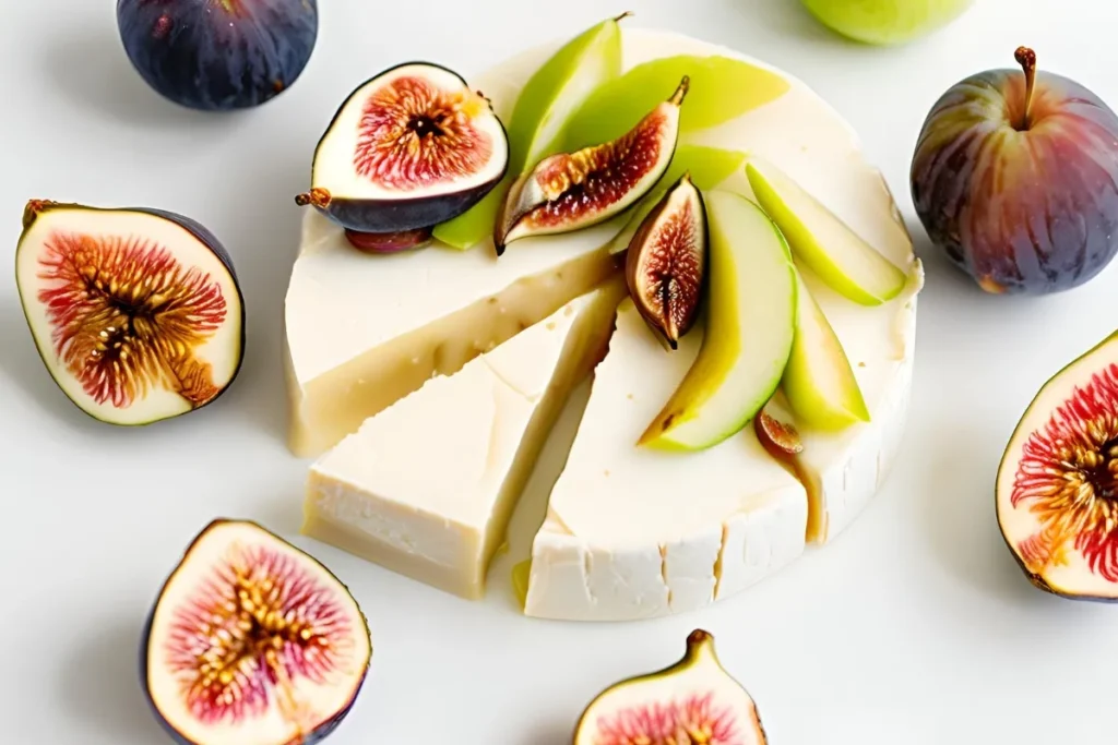 Grapes and berries with cheese