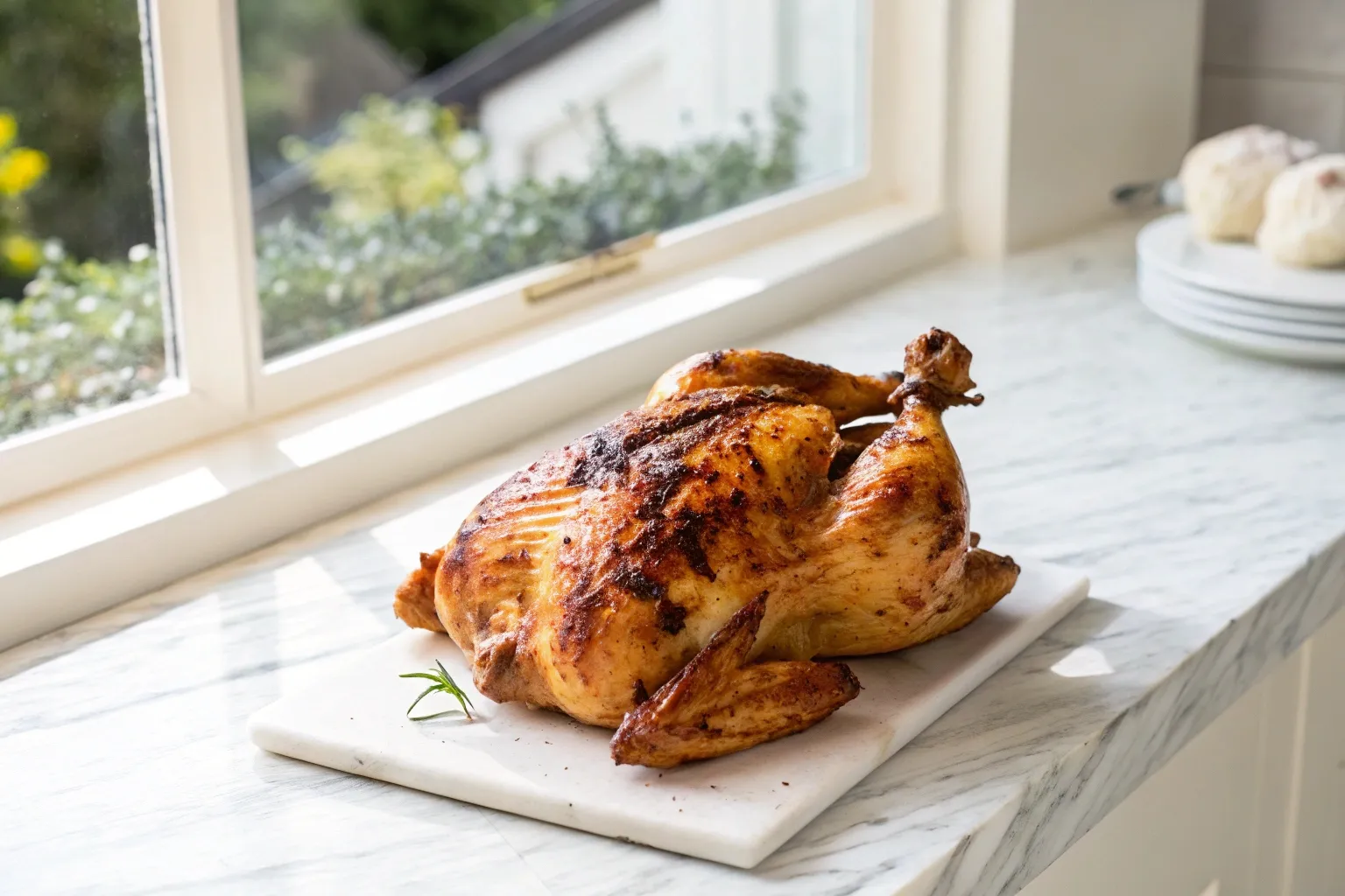 Perfectly grilled charcoal chicken